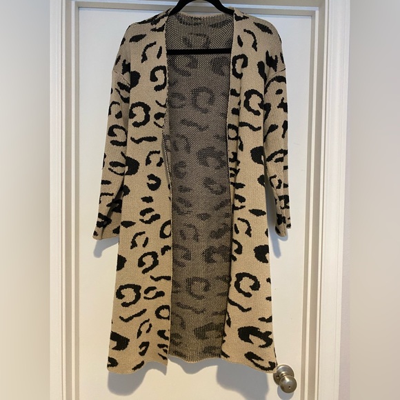 Long leopard cardigan - Picture 1 of 3